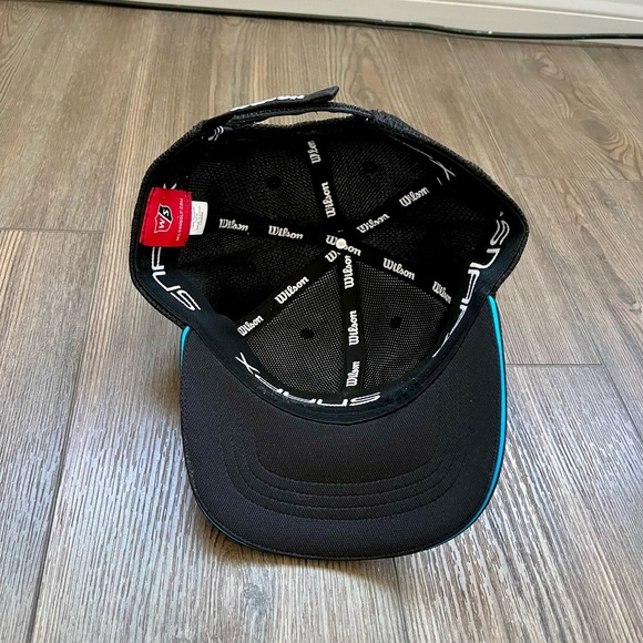 Wilson Black Cap with White and Red Accents - Picture 6 of 8